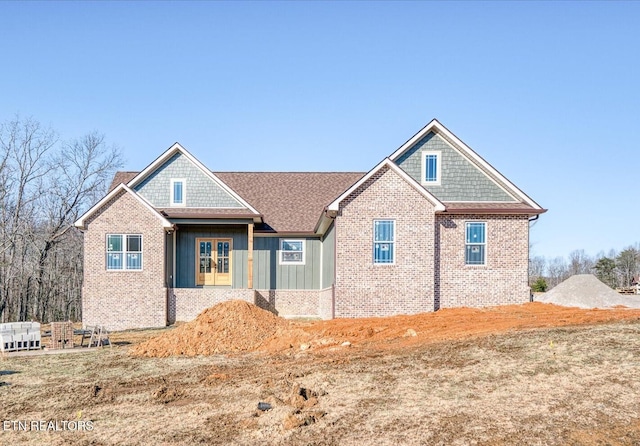 view of front of property featuring french doors