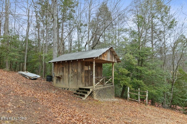 view of outbuilding