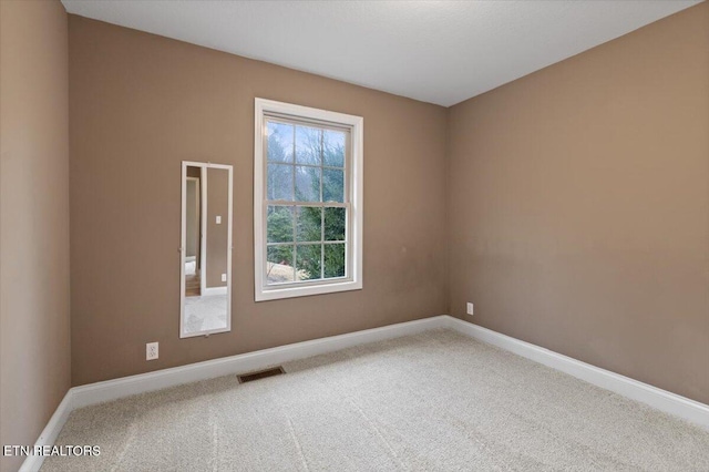 view of carpeted empty room