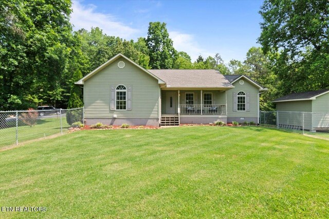 142 Wagon Wheel Ln, Pioneer, TN 37847 - view of front facade with crawl space and a porch