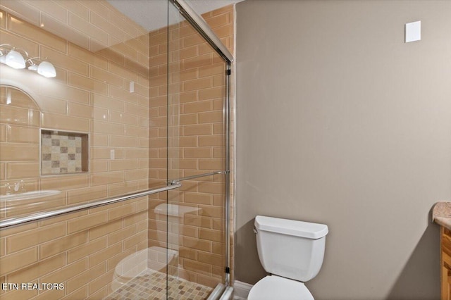 142 Wagon Wheel Ln, Pioneer, TN 37847 - bathroom featuring vanity and a stall shower