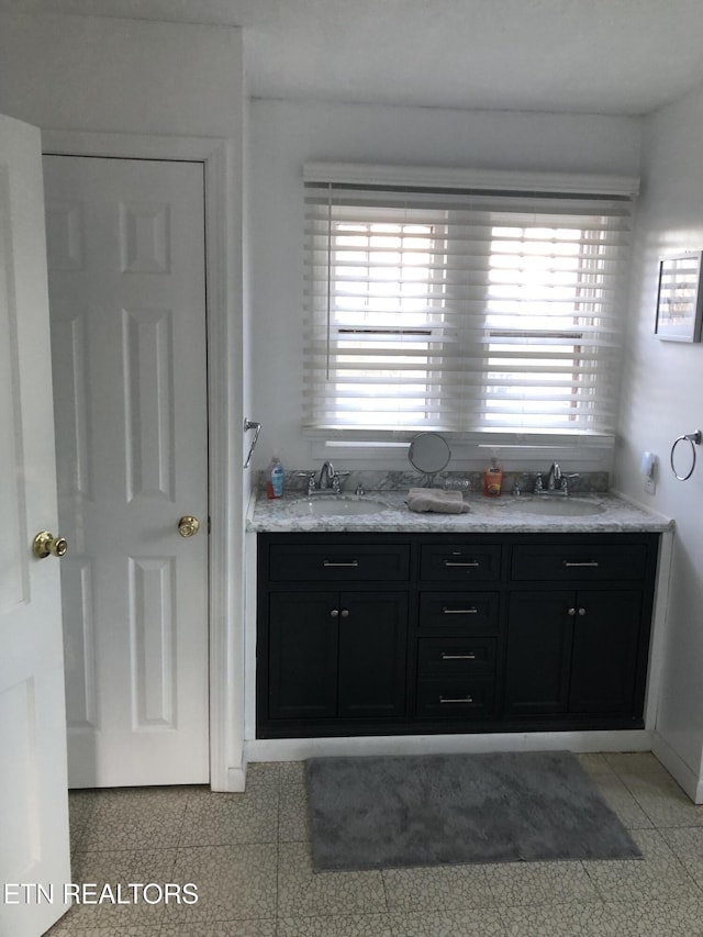 bathroom with vanity