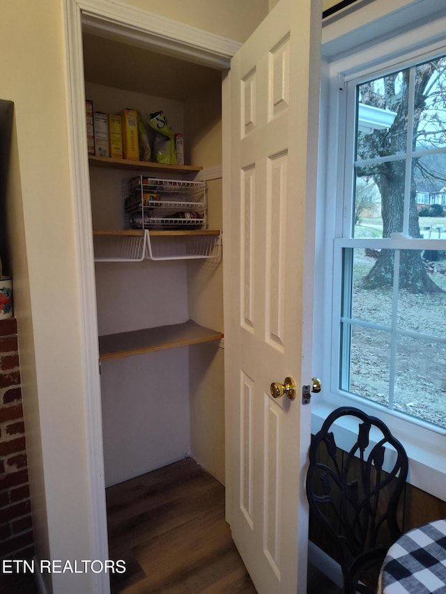 view of pantry