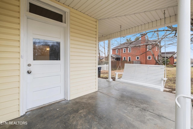 112 E Inskip Dr, Knoxville, TN 37912 - view of patio with fence and a residential view