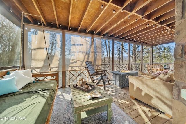 view of sunroom / solarium