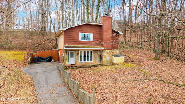 view of front of home featuring french doors