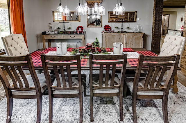 view of dining area