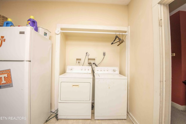 laundry area featuring washer and dryer