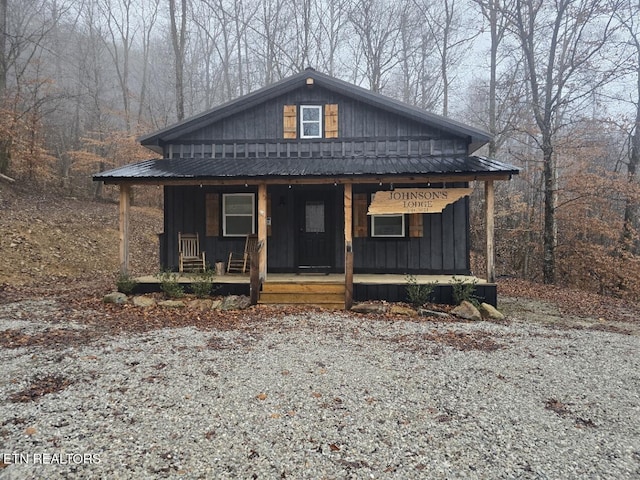 bungalow with covered porch