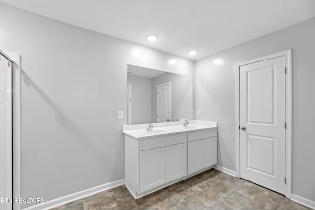 bathroom featuring vanity