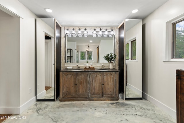 bathroom featuring vanity