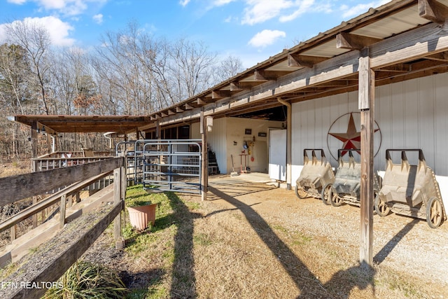 view of stable