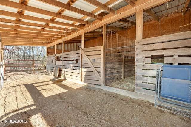 view of stable