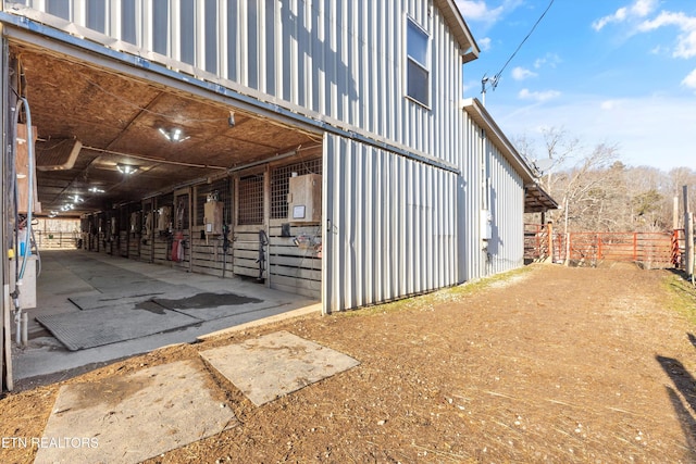 view of horse barn