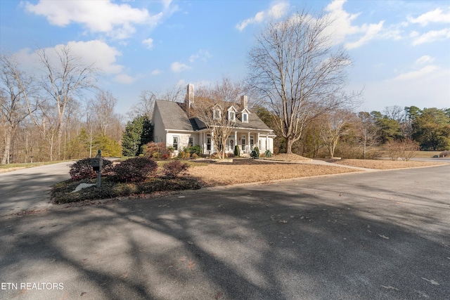 view of front of property with a porch