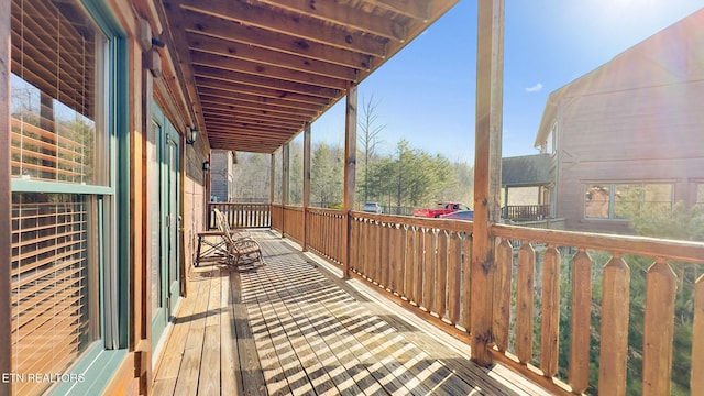 view of balcony