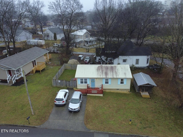 birds eye view of property