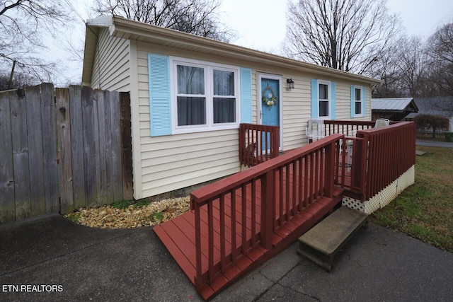 view of front of home