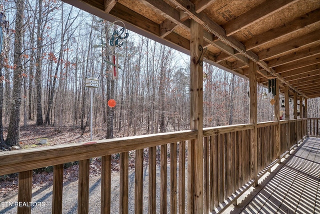 view of wooden terrace