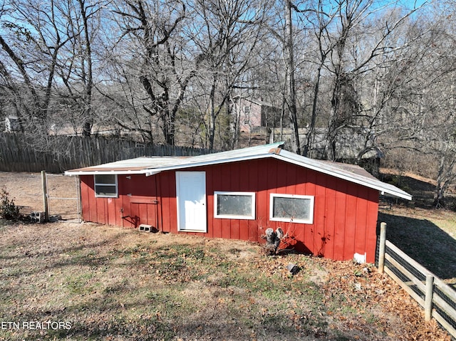 view of outbuilding