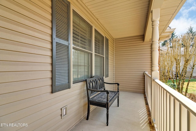 view of balcony