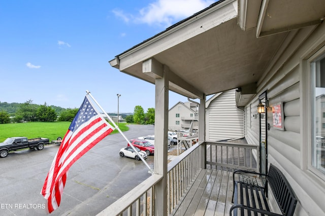 balcony with a porch