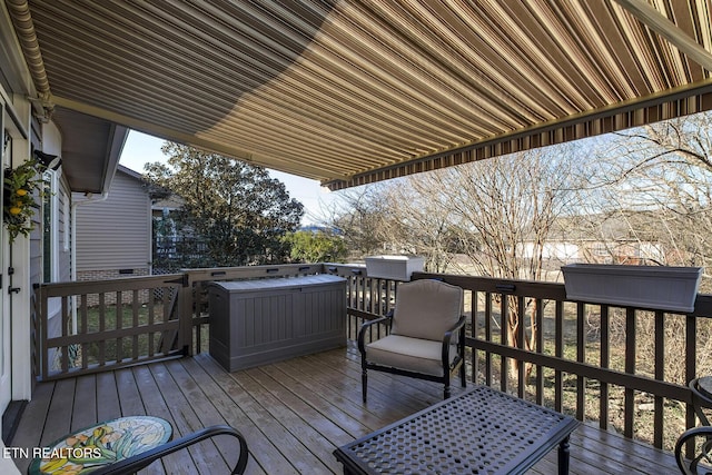 view of wooden terrace