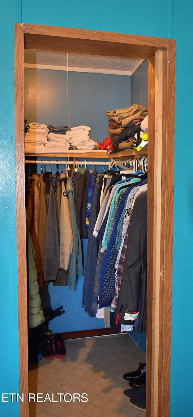 view of closet