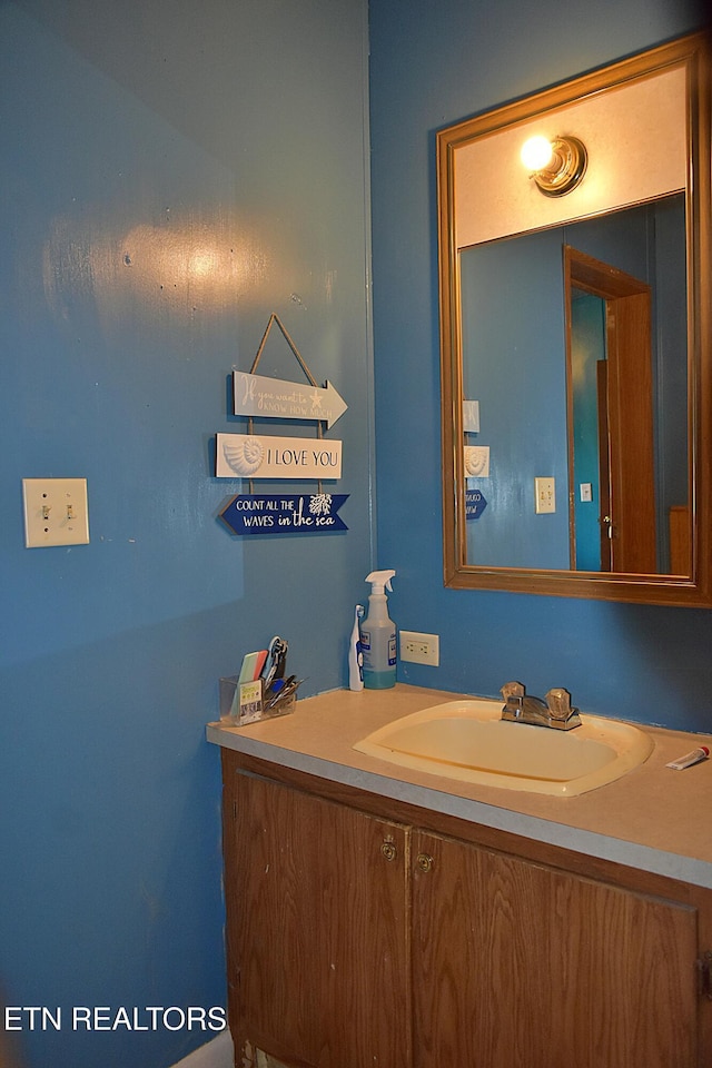 bathroom with vanity