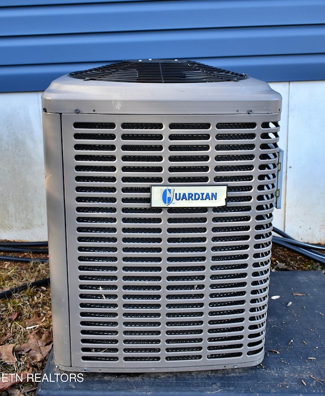 exterior details featuring central AC unit