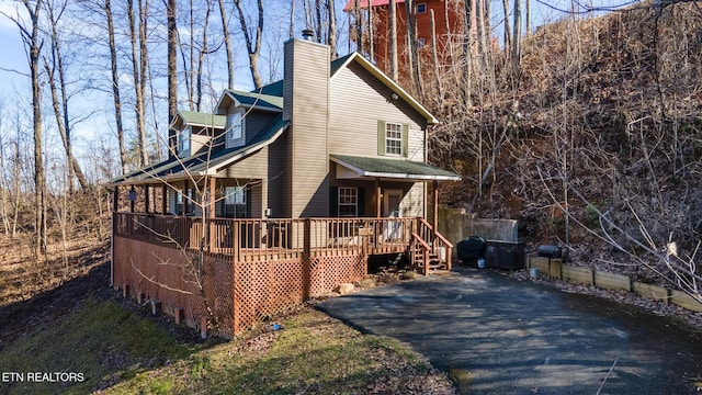 exterior space with a porch