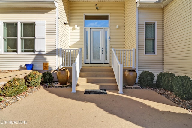 view of entrance to property