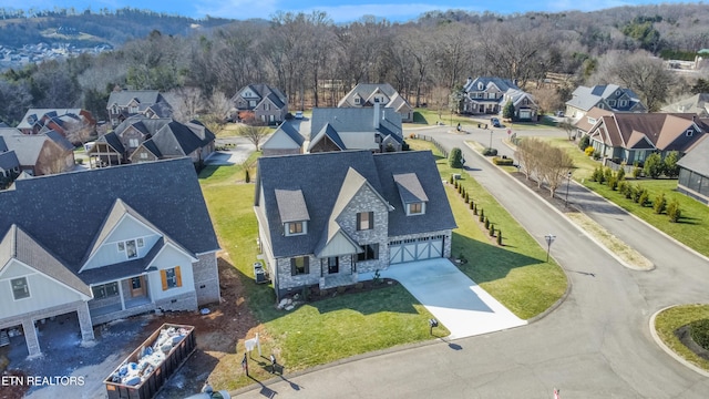 birds eye view of property