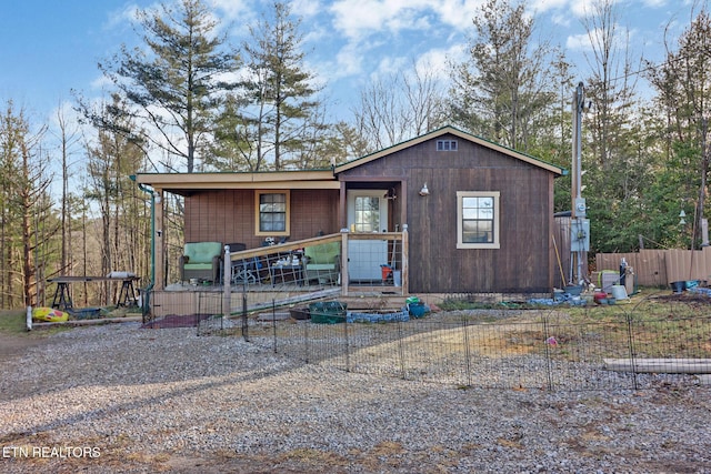 view of front of home