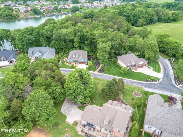 184 Amohi Way, Loudon, TN 37774 - aerial perspective of suburban area with a large body of water