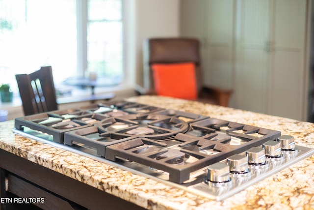 3516 Bluff Point Dr, Knoxville, TN 37920 - kitchen view of stainless steel gas stovetop