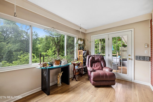 3516 Bluff Point Dr, Knoxville, TN 37920 - sitting room featuring baseboards and hardwood / wood-style floors
