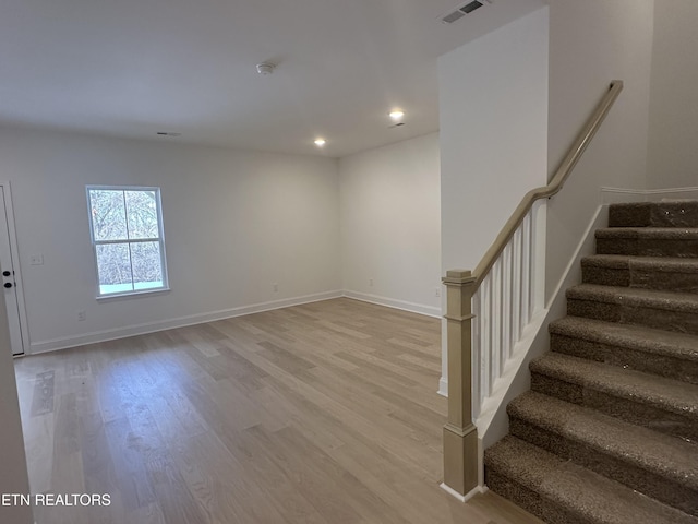 interior space featuring light hardwood / wood-style flooring