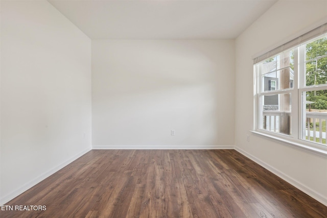 12468 Hatmaker Ln, Knoxville, TN 37932 - empty room with baseboards and dark wood-style floors