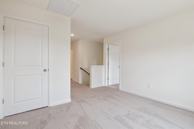 12468 Hatmaker Ln, Knoxville, TN 37932 - empty room with light colored carpet, baseboards, and recessed lighting