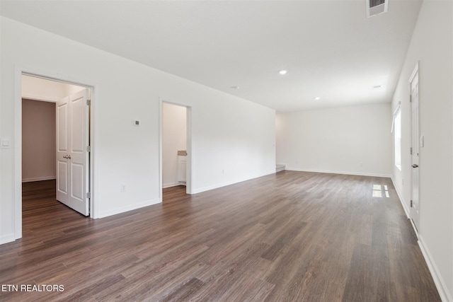 12468 Hatmaker Ln, Knoxville, TN 37932 - spare room with wood finished floors, baseboards, and recessed lighting