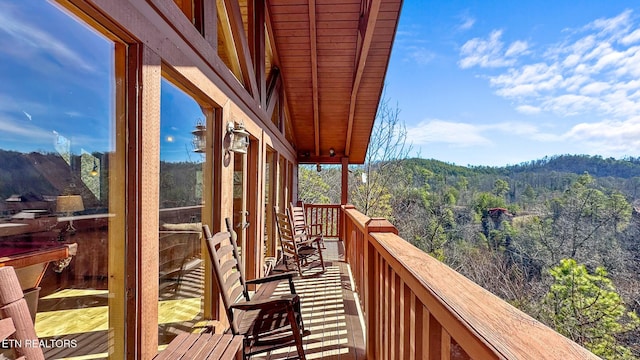 view of balcony