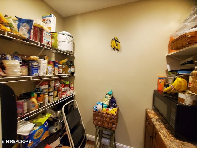 view of pantry