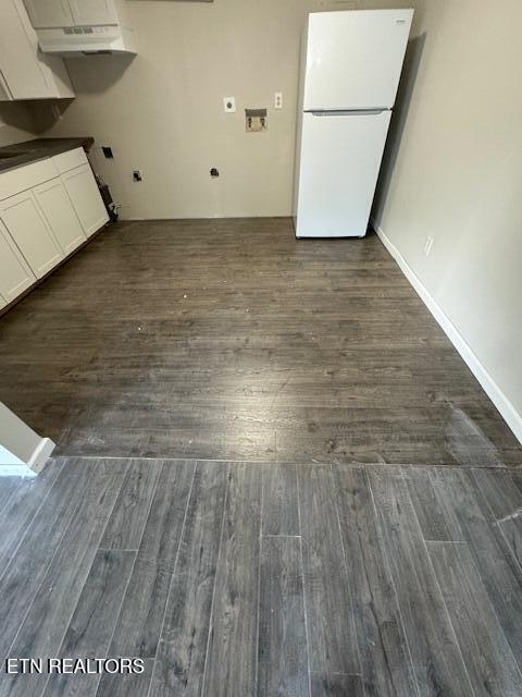 interior space featuring dark hardwood / wood-style floors