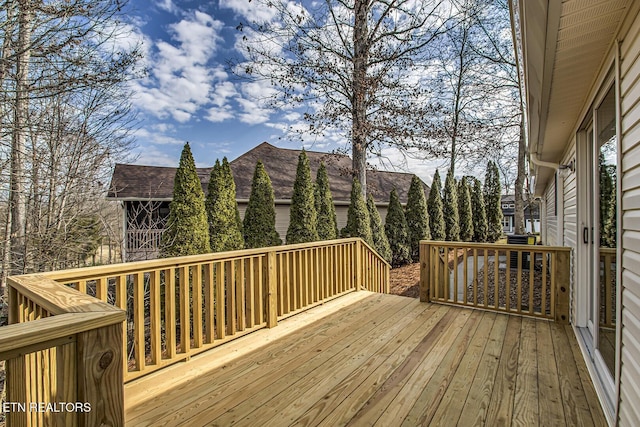 view of wooden terrace