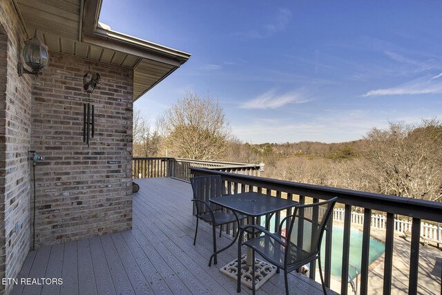 view of wooden terrace