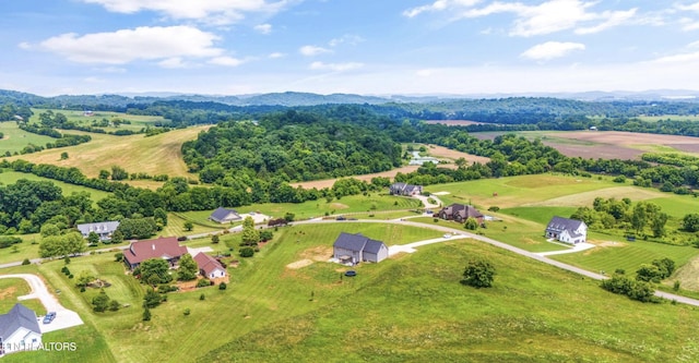 drone / aerial view featuring a rural view