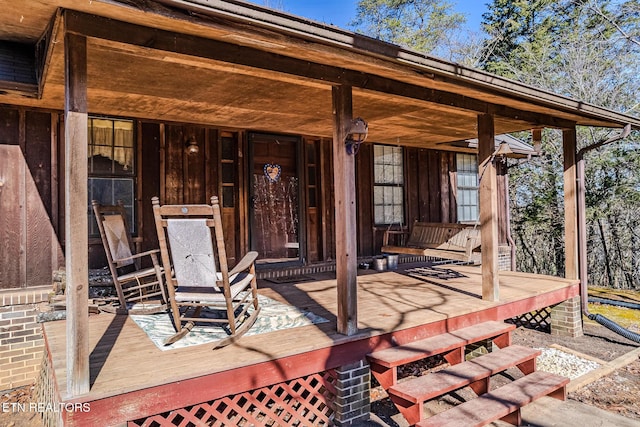 view of patio / terrace featuring a porch