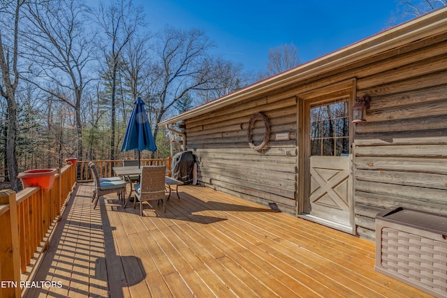 view of wooden terrace