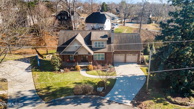 birds eye view of property